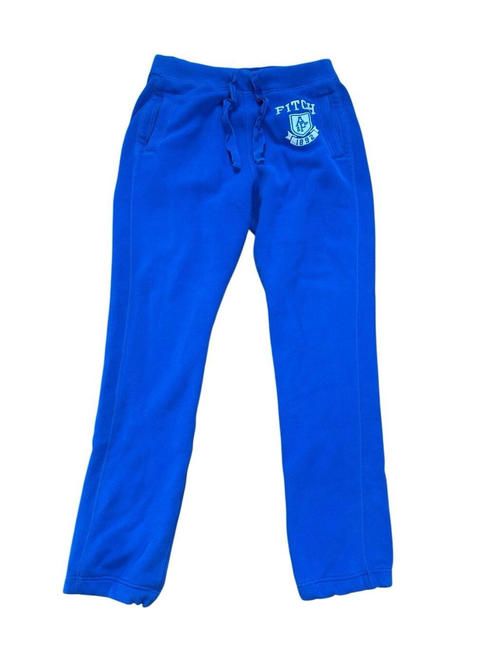 Y2K Abercrombie & Fitch Bright Blue Straight Leg Sweatpants Medium